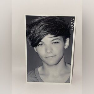 1D One Direction black & white Photocard•Photoprint #26 Louis Tomlinson collect
